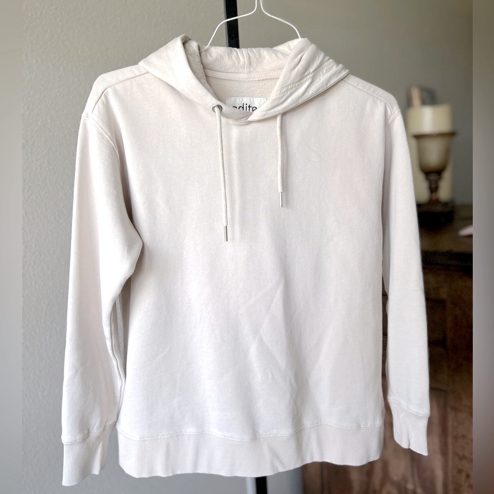 Edited by Remi Bader Washed Cement Fleece Sweatshirt Hoodie XS NWT Gift ready